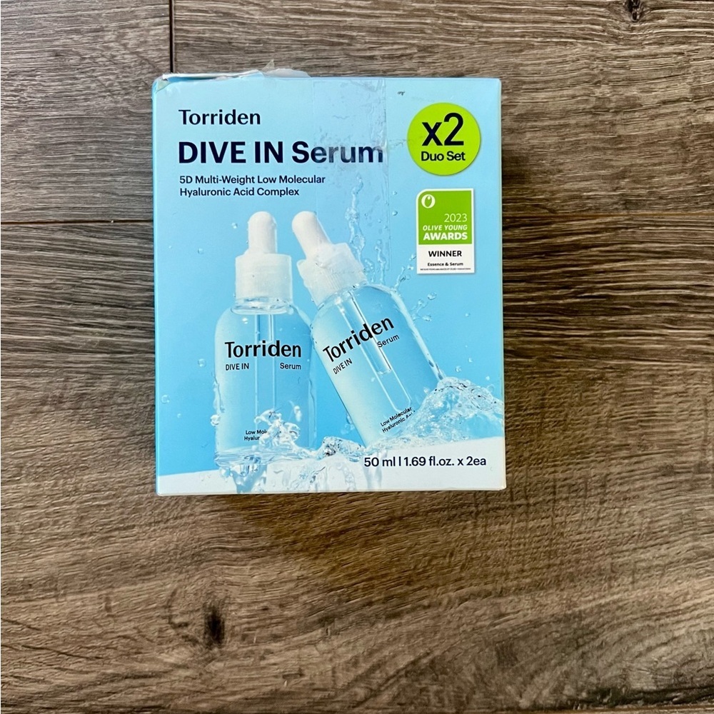 Torriden Dive-In Serum Duo Set 50ml x2 Low Molecular Hyaluronic Acid unopened - Picture 2 of 7